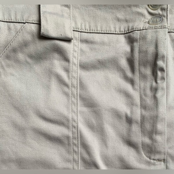 TRIBAL stretch tan skirt with front pockets, Nordstroms size 10. - Picture 5 of 7